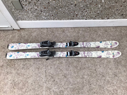 Ski 140 Elan Lil Spice Parabolic White Purple With Bindings Excellent