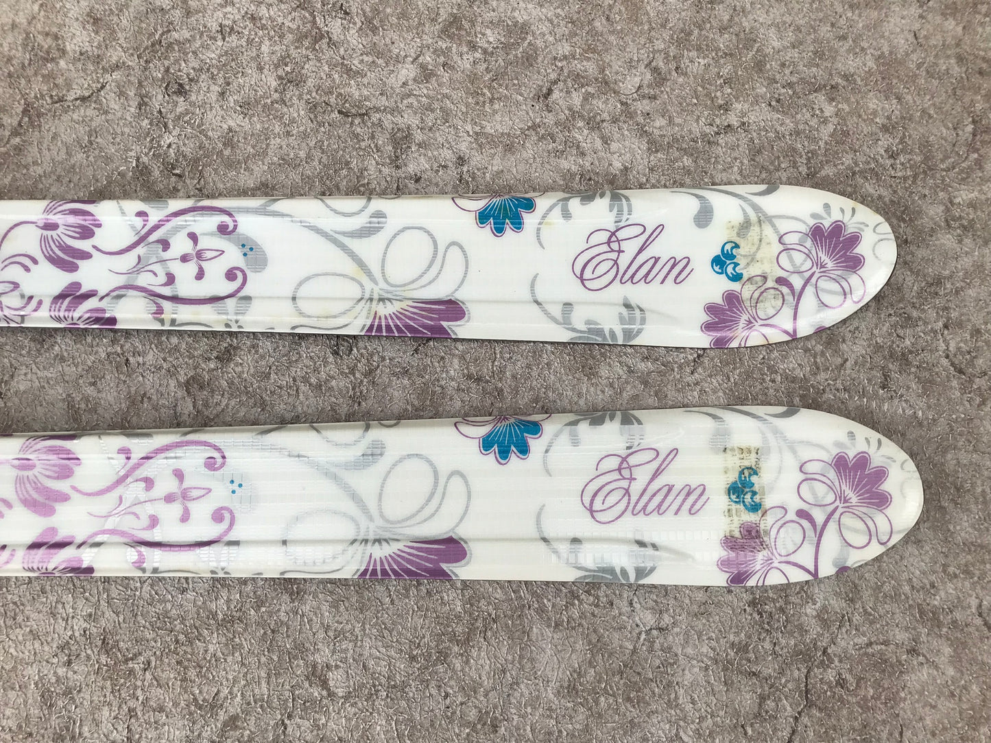 Ski 140 Elan Lil Spice Parabolic White Purple With Bindings Excellent