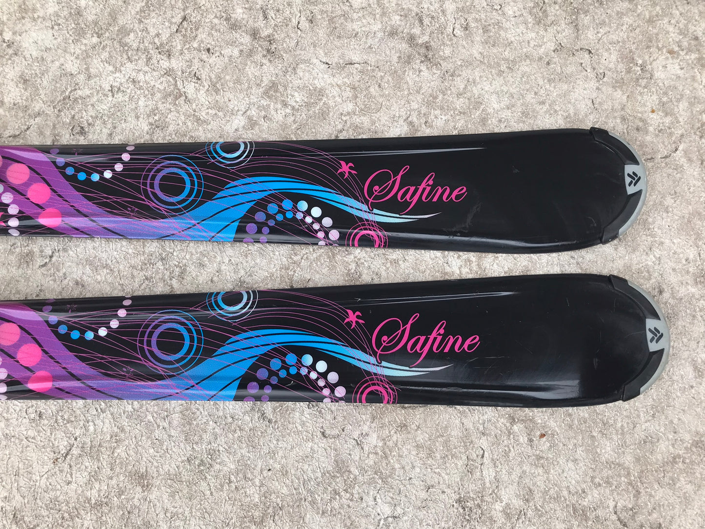 Ski 144 Techno Pro Safine Parabolic Black Pink With Bindings