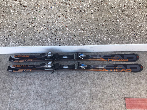Ski 156 Head Power Jacket Parabolic Grey Orange Black  With Bindings Like New