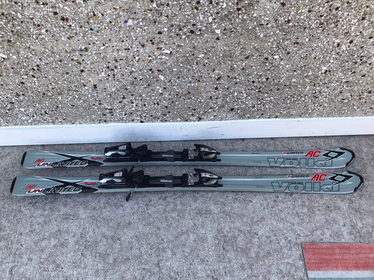 Ski 160 Volki Grey Black Unlimited Parabolic with Bindings Excellent