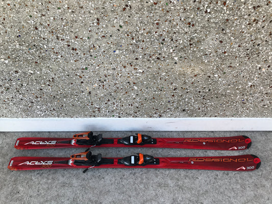Ski 162 Rossignol Red Black Grey Parabolic With Bindings Excellent