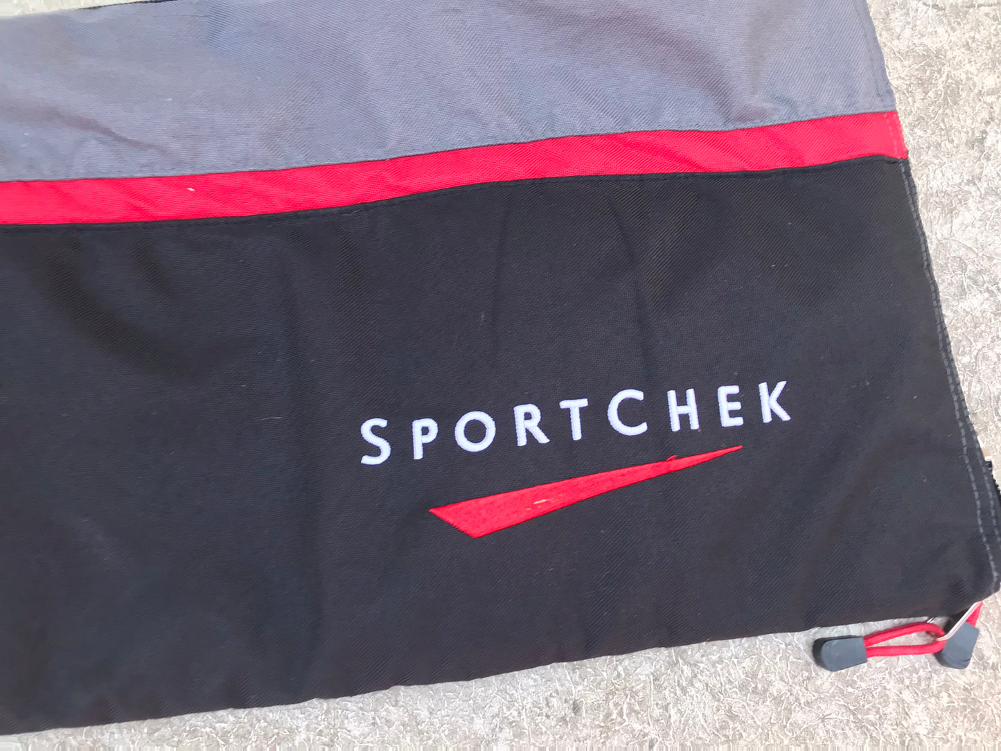 Ski Bag and Poles Adult Size Up To 178cm Black Grey Red Perfect Condition