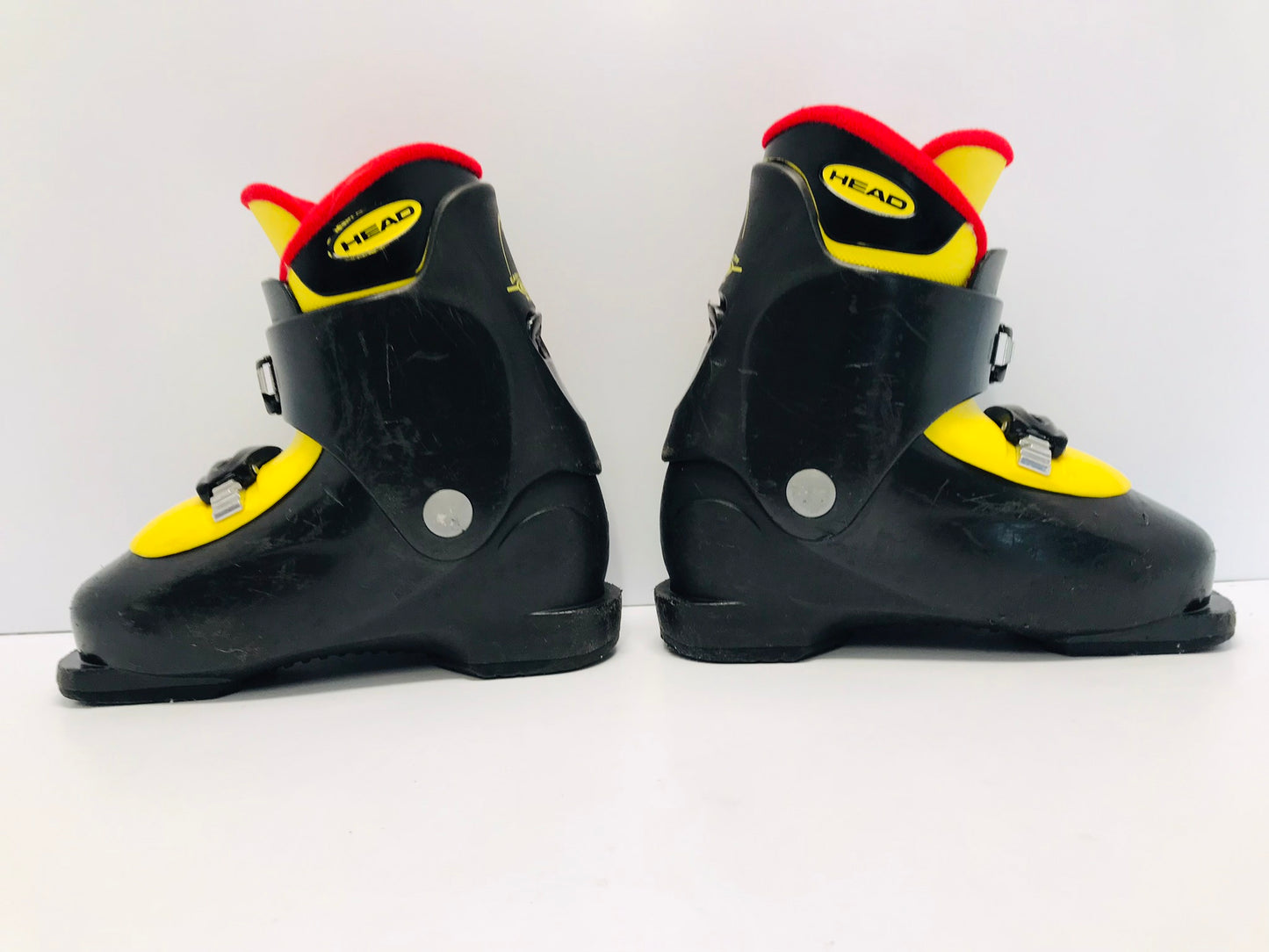Ski Boots Mondo Size 19.0 Child Size 13-1  241 mm Head Carve Black Red Yellow