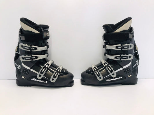 Ski Boots Mondo Size 26.5 Men's Size 8.5 Ladies Size 9.5 310 mm Nordica Black Grey