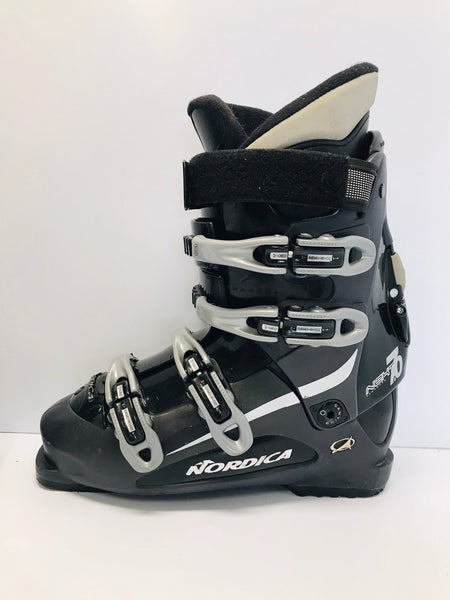 Ski Boot Mondo Size 26.5 Men's Size 8.5 Ladies Size 9.5 310 mm Nordica Black Grey