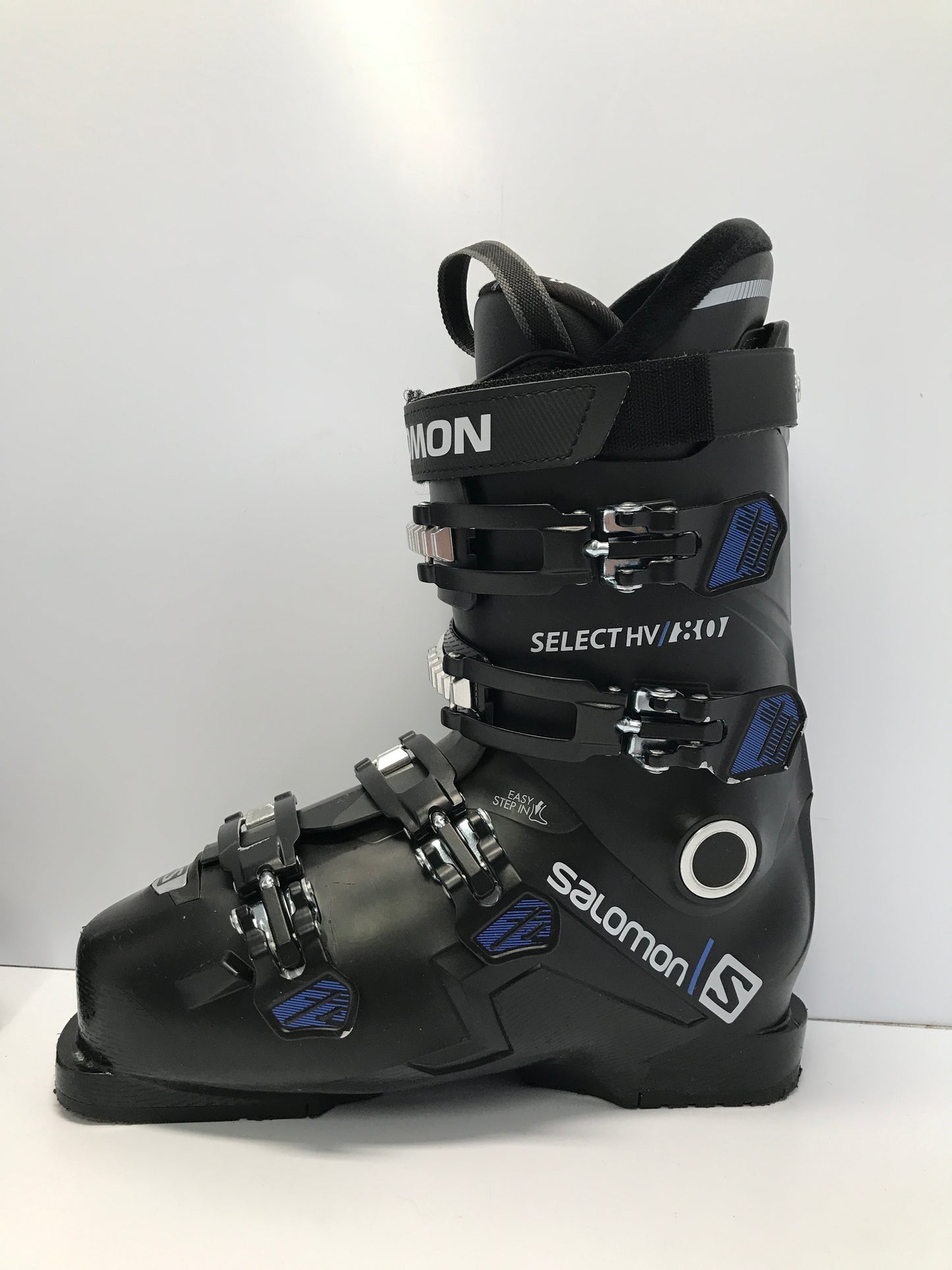 Ski Boots 26.5 Men's Size 8 Woman's 9 305 mm Salomon Easy Step in Calf Adjuster Black Excellent