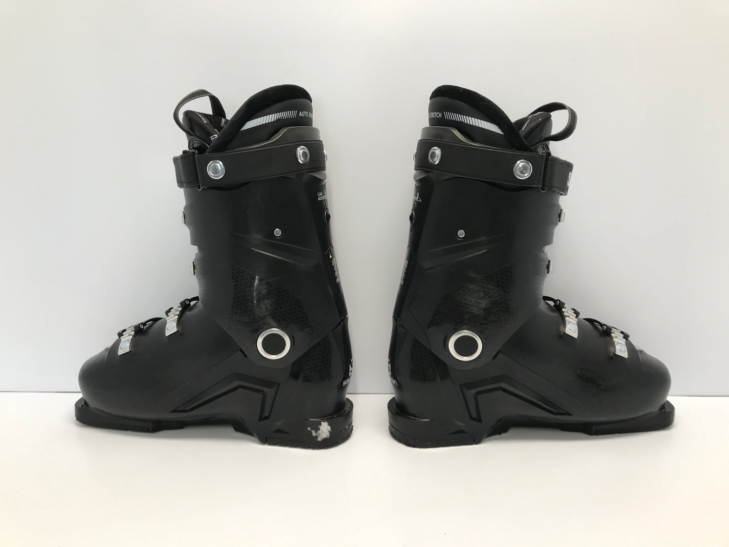 Ski Boots 26.5 Men's Size 8 Woman's 9 305 mm Salomon Easy Step in Calf Adjuster Black Excellent