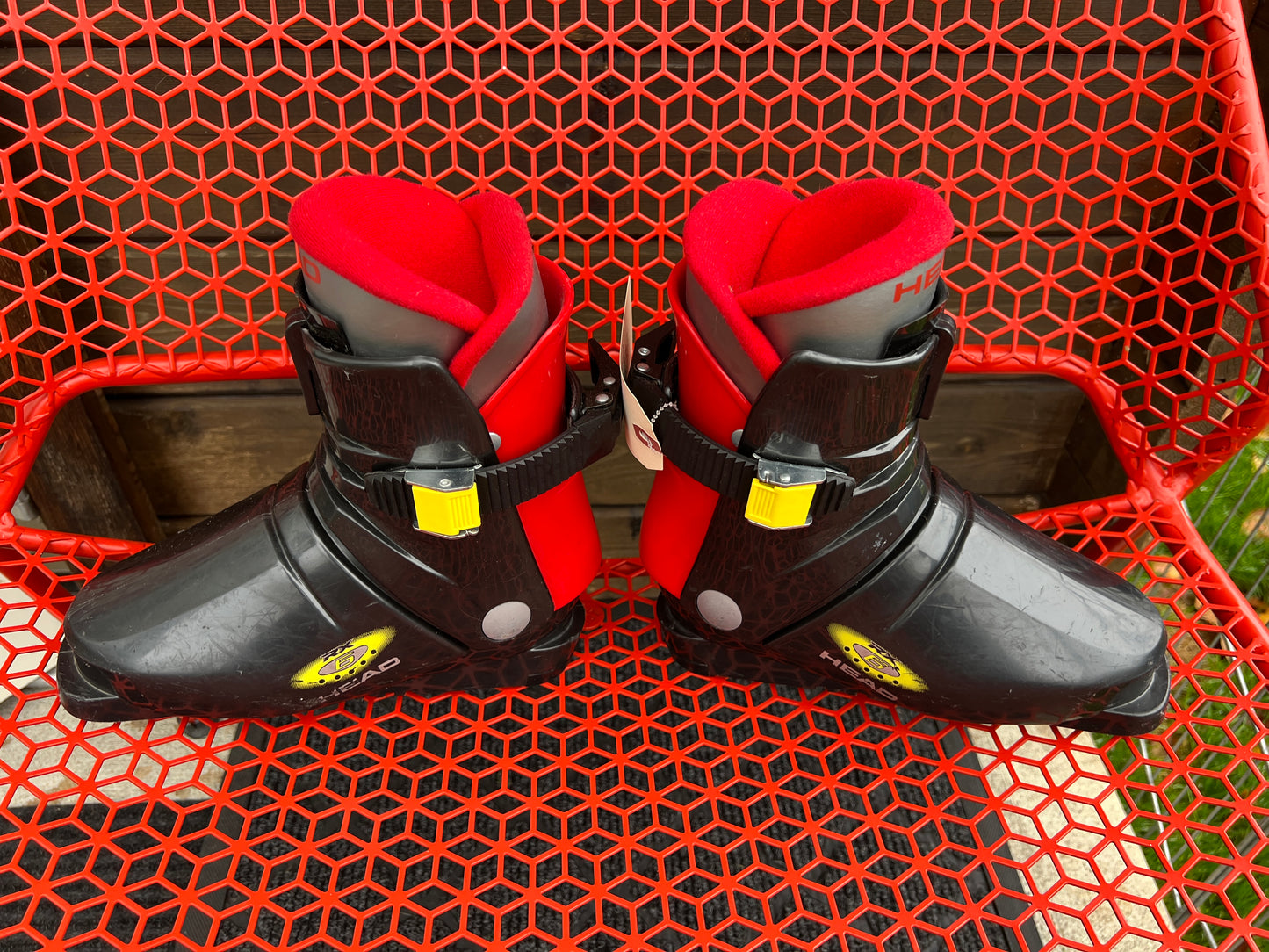 Ski Boots Mondo Size 20.0 child Size 1 Head 250 mm Black Red