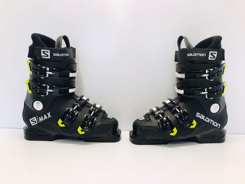 Ski Boots Mondo Size 23.5 Men's Size 6 Ladies Size 6.5  275 mm Salomon Black Lime New Demo Model