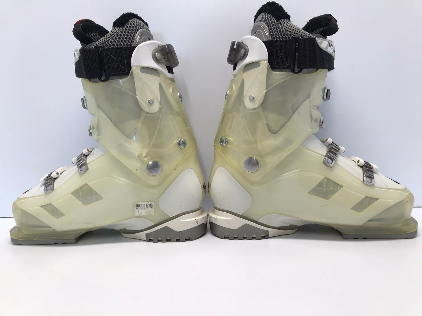 Ski Boots Mondo Size 24.5 Ladies Size 7.5 288mm Salomon Divine Translucent Cream Excellent