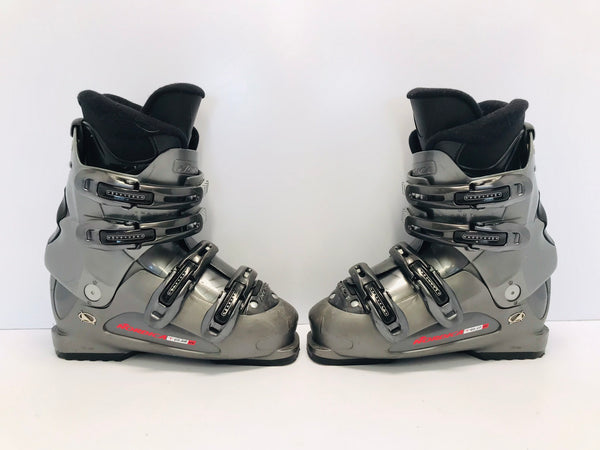 Ski Boots Mondo Size 25.0 Men's Size 7 Ladies Size 8  290 mm Nordica Grey Black Excellent