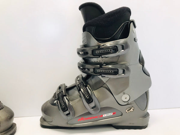 Ski Boots Mondo Size 25.0 Men's Size 7 Ladies Size 8  290 mm Nordica Grey Black Excellent
