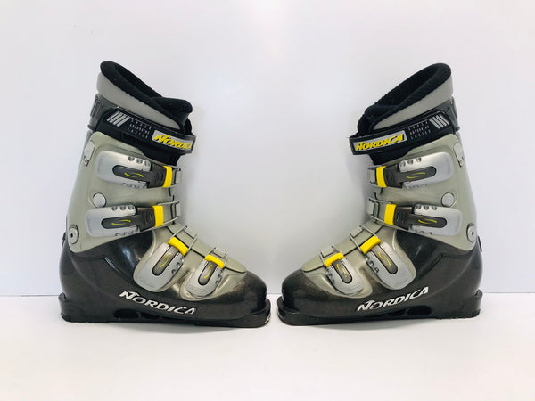 Ski Boots Mondo Size 26.0 Men's Size 8 Ladies Size 9 Nordica Grey Yellow
