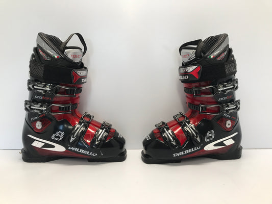 Ski Boots Mondo Size 26.5 Ladies 9.5 Men's Size 8.5 308mm Dalbello Trufit Black Red Excellent Like New
