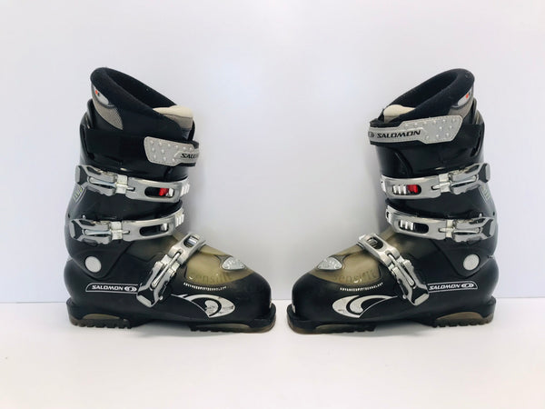 Ski Boots Mondo Size 26.5 Men's Size 8.5 Ladies Size 9.5  306 mm Salomon Black Excellent Quality