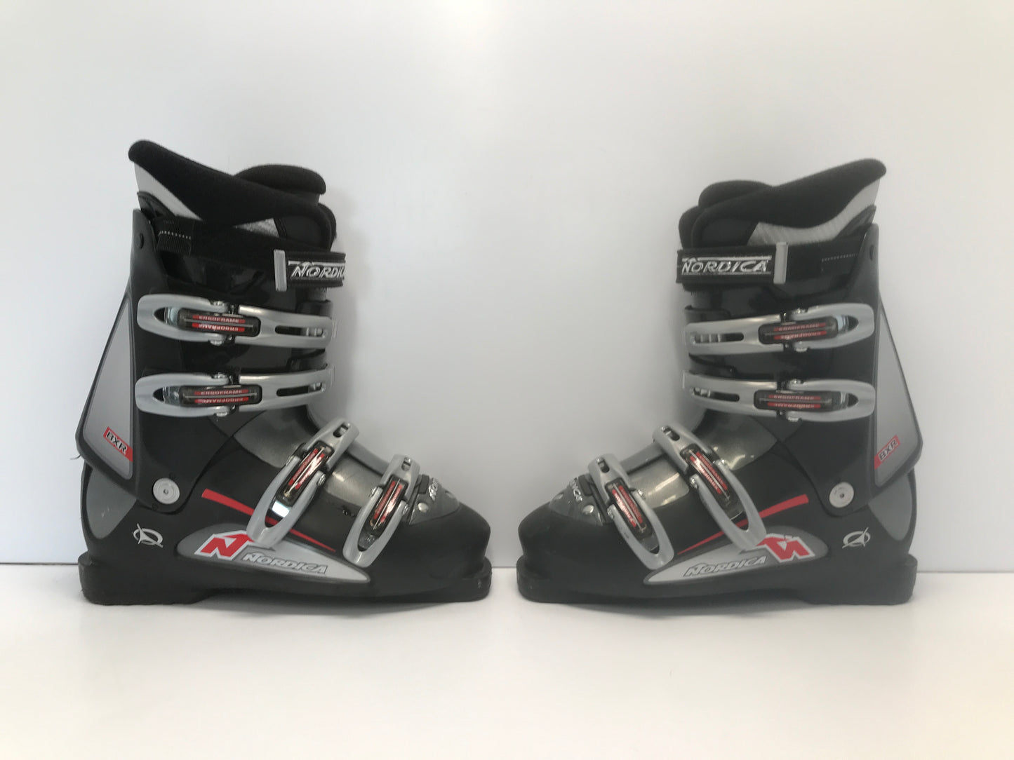 Ski Boots Mondo Size 27.0 Men Size 9.5 Women 10.5  310 mm Nordica Black Grey Red