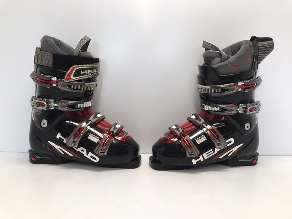 Ski Boots Mondo Size 27.5 Men 9 Ladies 10 314mm Head Black Red Excellent  Like New