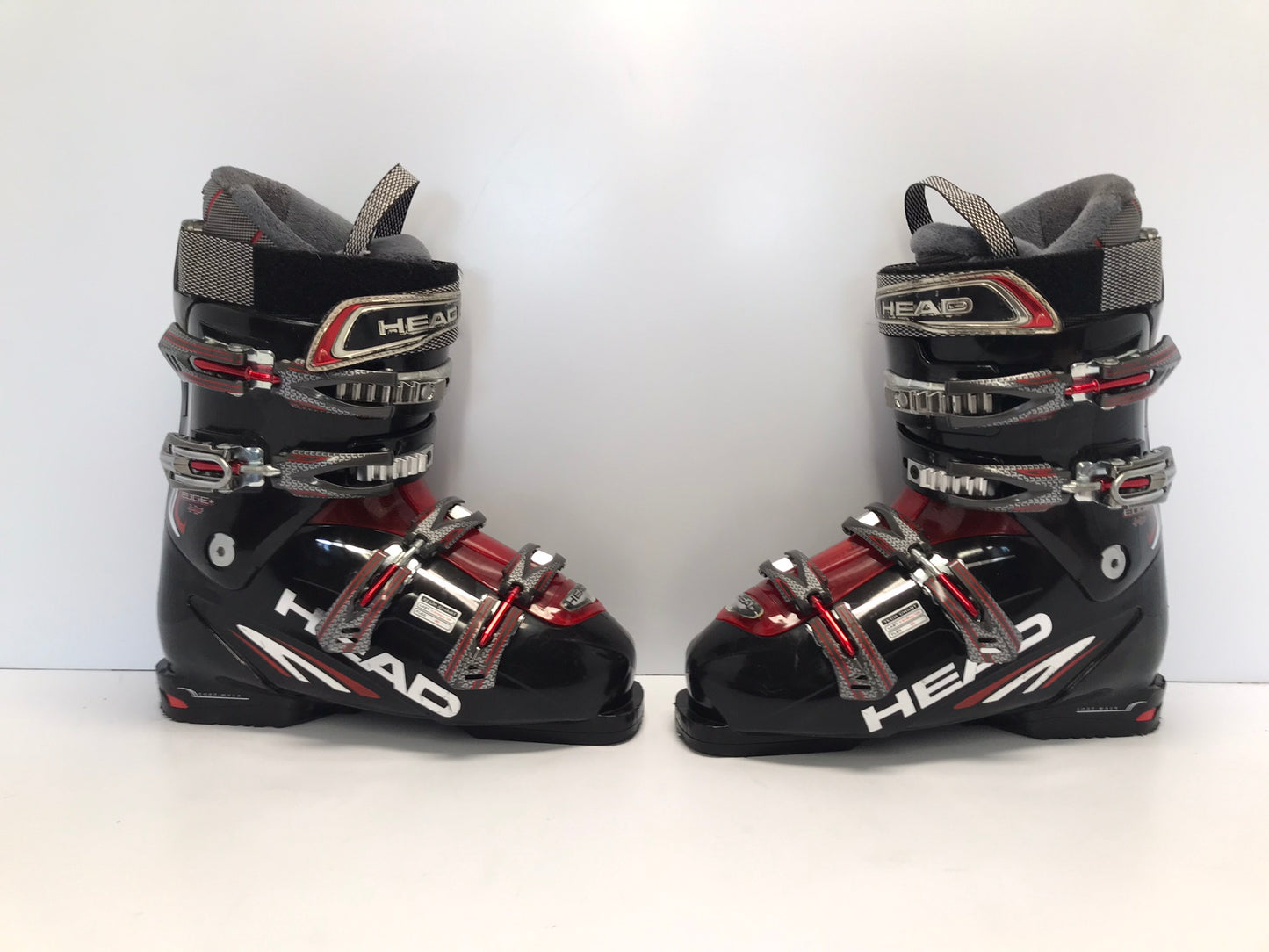 Ski Boots Mondo Size 27.5 Men 9 Ladies 10 314mm Head Black Red Excellent  Like New