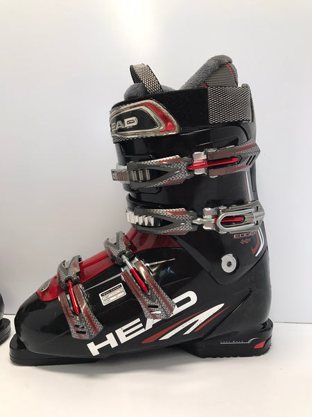 Ski Boots Mondo Size 27.5 Men 9 Ladies 10 314mm Head Black Red Excellent  Like New