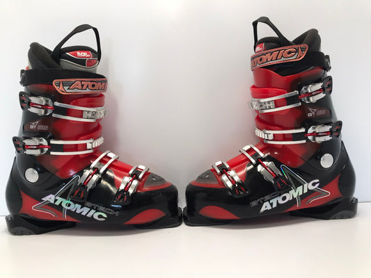 Ski Boots Mondo Size 29.5 Men's Size 11.5 334mm Atomic Black Red Excellent
