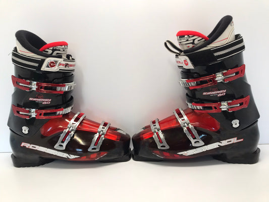 Ski Boots Mondo Size 30-31.5 Men's Size 13 360mm Rossignol Sensor 80 Black Red New Demo Model