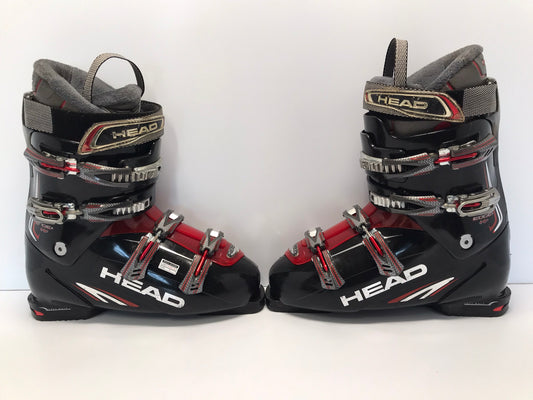Ski Boots Mondo Size 32 Men's Size 14  365mm Head Soft Walk Black Red