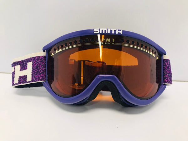 Ski Goggles Adult Size Medium Purple Orange Lens