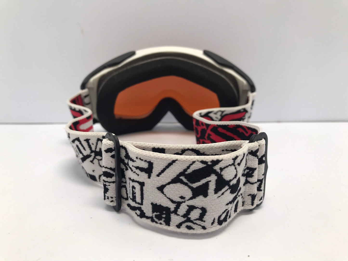 Ski Goggles Child Size 4-6 Gordini Black White Orange Lense Like New