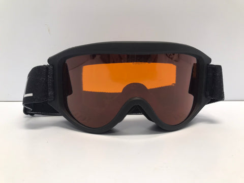 Ski Goggles Mens Size Small Deaibel Black Orange New