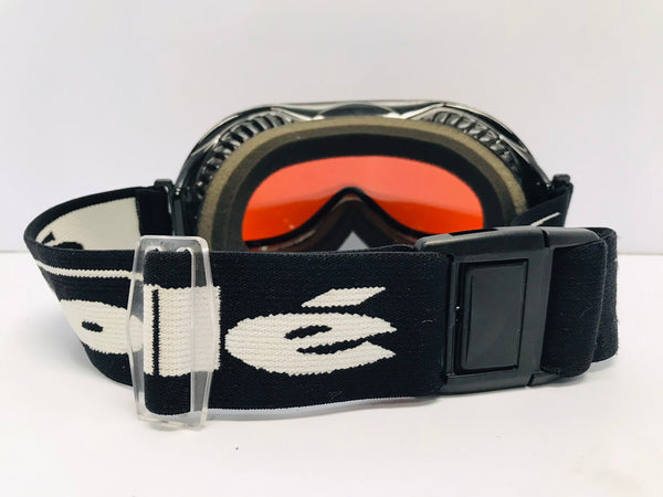 Ski Googles Adult Size Medium Bolle Black Orange Lens