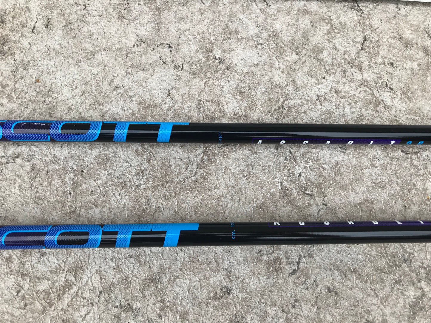 Ski Poles 48 inch 120 cm Scott Series 2 Assault Blue Black Excellent