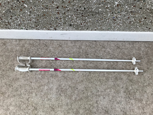Ski Poles Adult Size 44in Rossignol White Pink