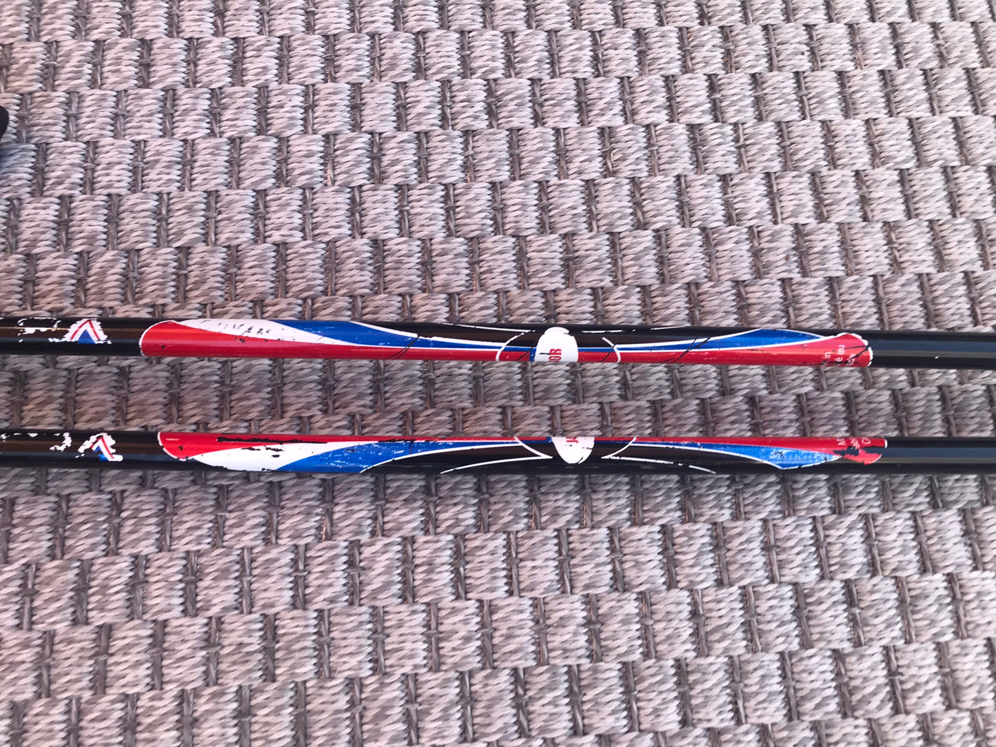 Ski Poles Adult Size 44 inch 110 cm Black Red Blue White