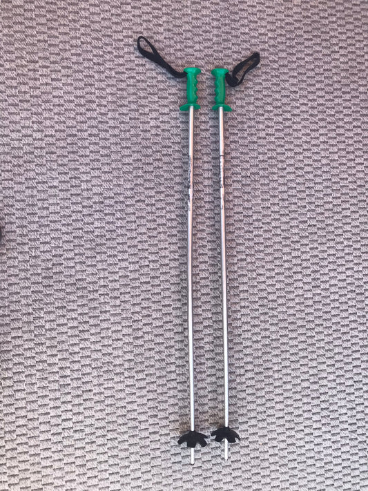 Ski Poles Adult Size 44 inch 110 cm Tomic Grey Green