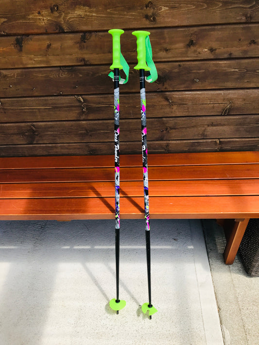 Ski Poles Adult Size 45in 115cm Komperdell Pink Lime Purple
