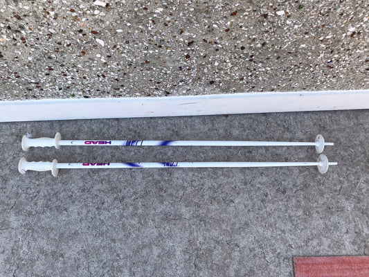 Ski Poles Adult Size 46 inch 115 cm Head White Purple
