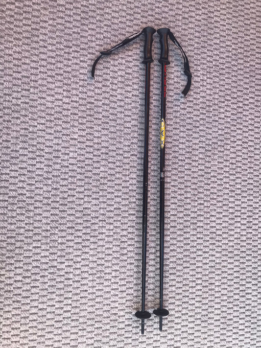 Ski Poles Adult Size 48 inch 120 cm Gabel Black Red Yellow