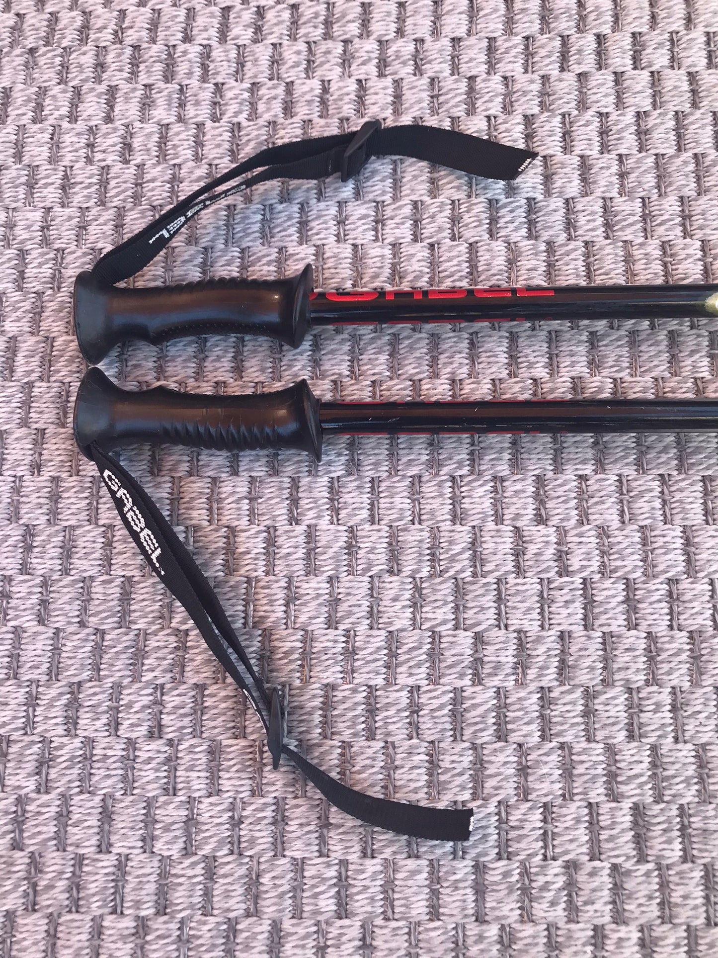 Ski Poles Adult Size 48 inch 120 cm Gabel Black Red Yellow