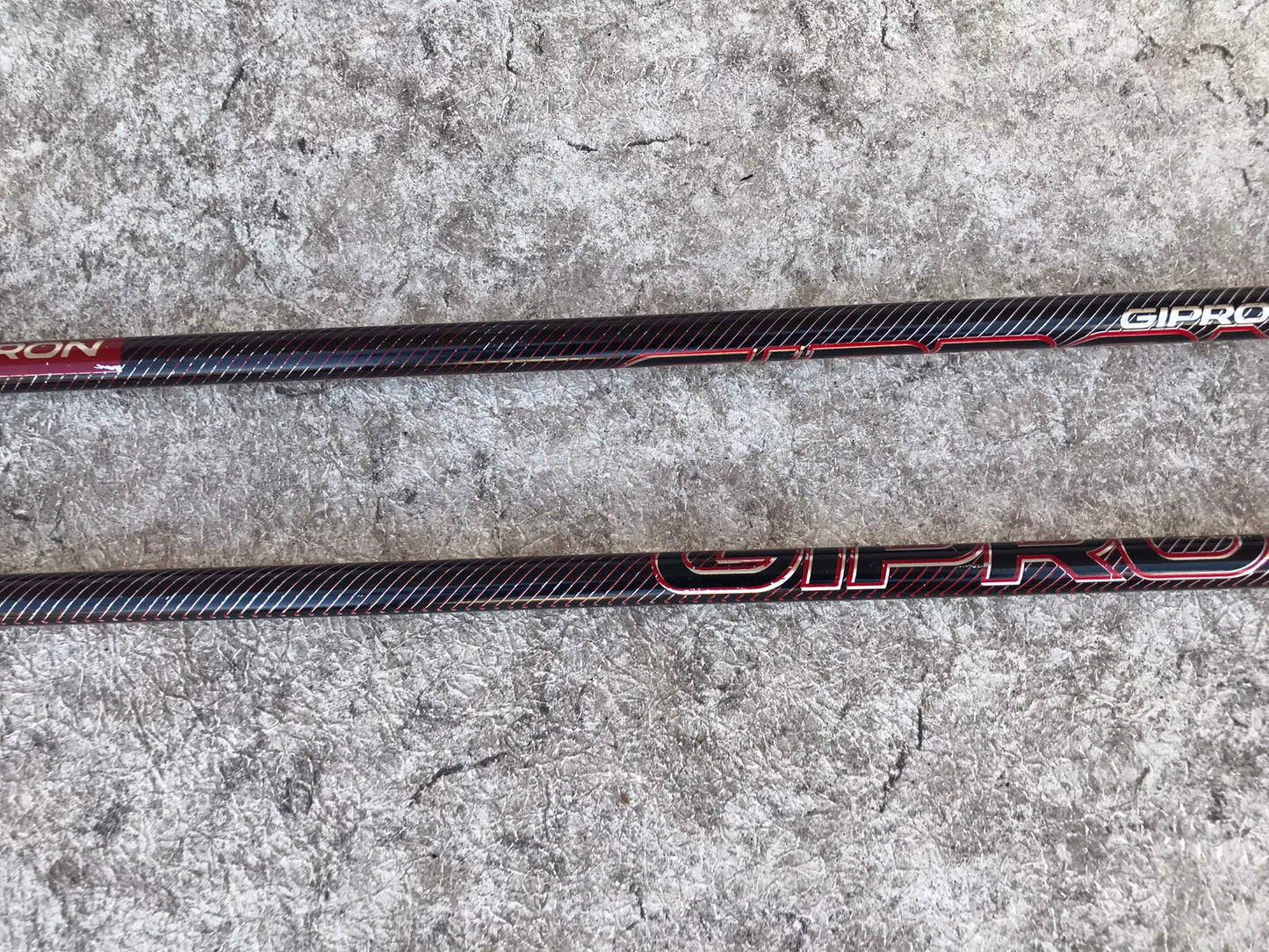 Ski Poles Adult Size 50 inch 125 cm Gipron Black Red Silver Like New