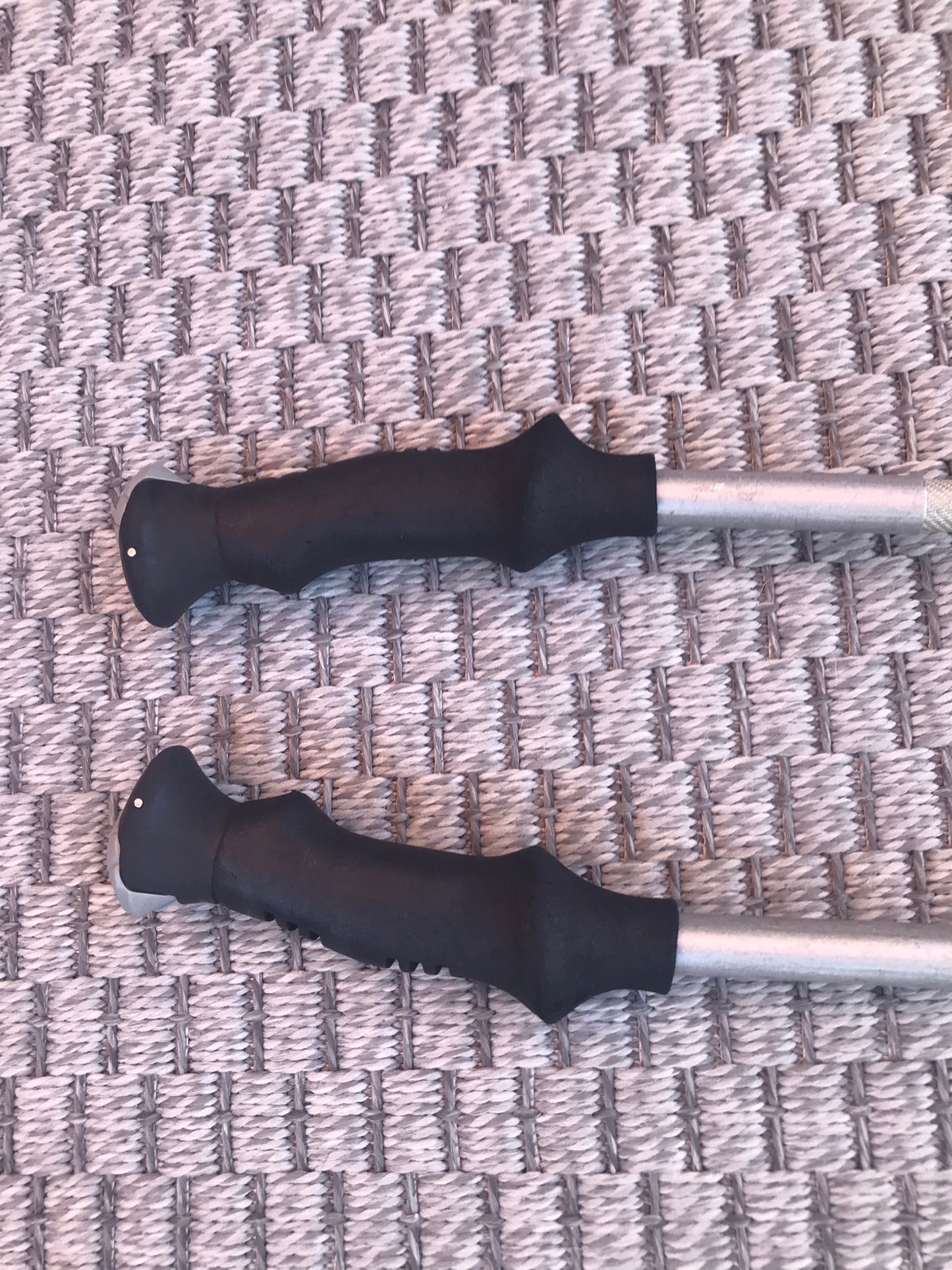 Ski Poles Adult Size 50 inch 125 cm Leki Platinium Black Grey