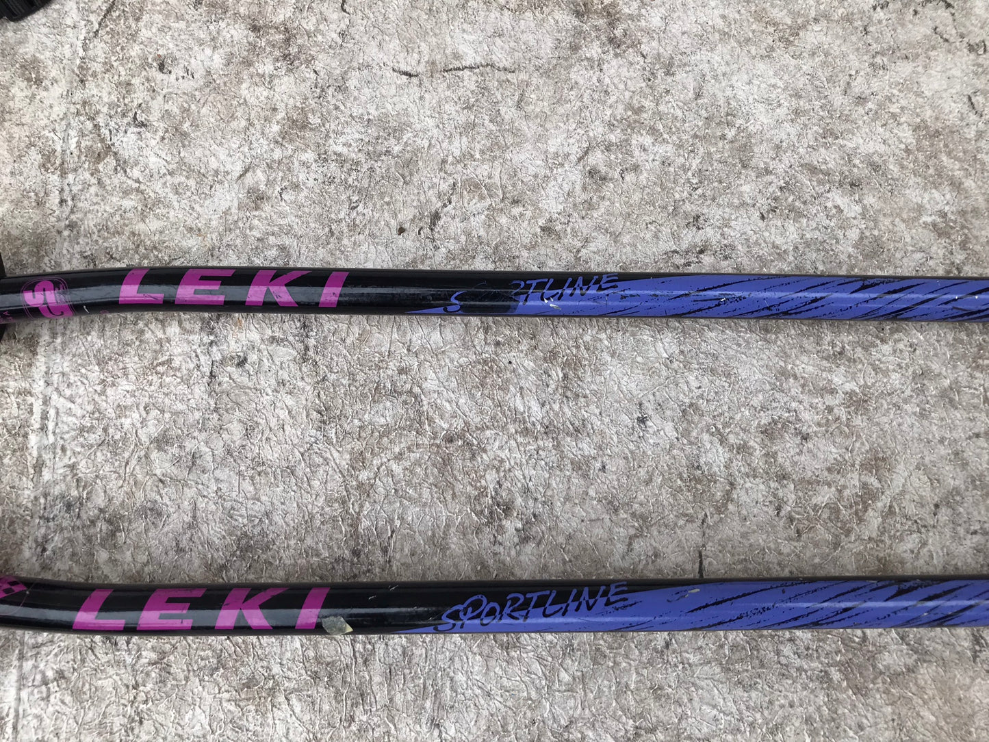 Ski Poles Adult Size 50 inch 125cm Leki Sportsline Purple Some Wear
