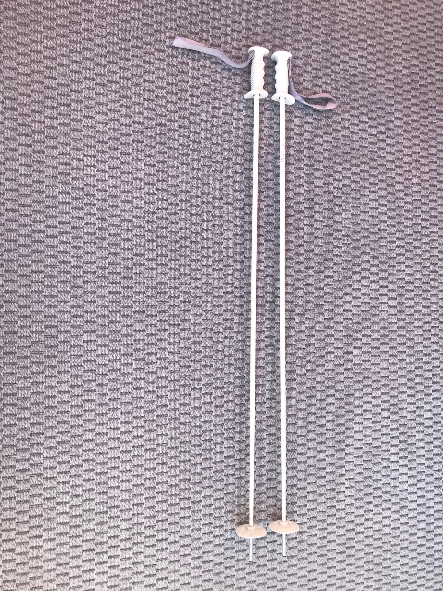 Ski Poles Adult Size 50 inch 125 cm White