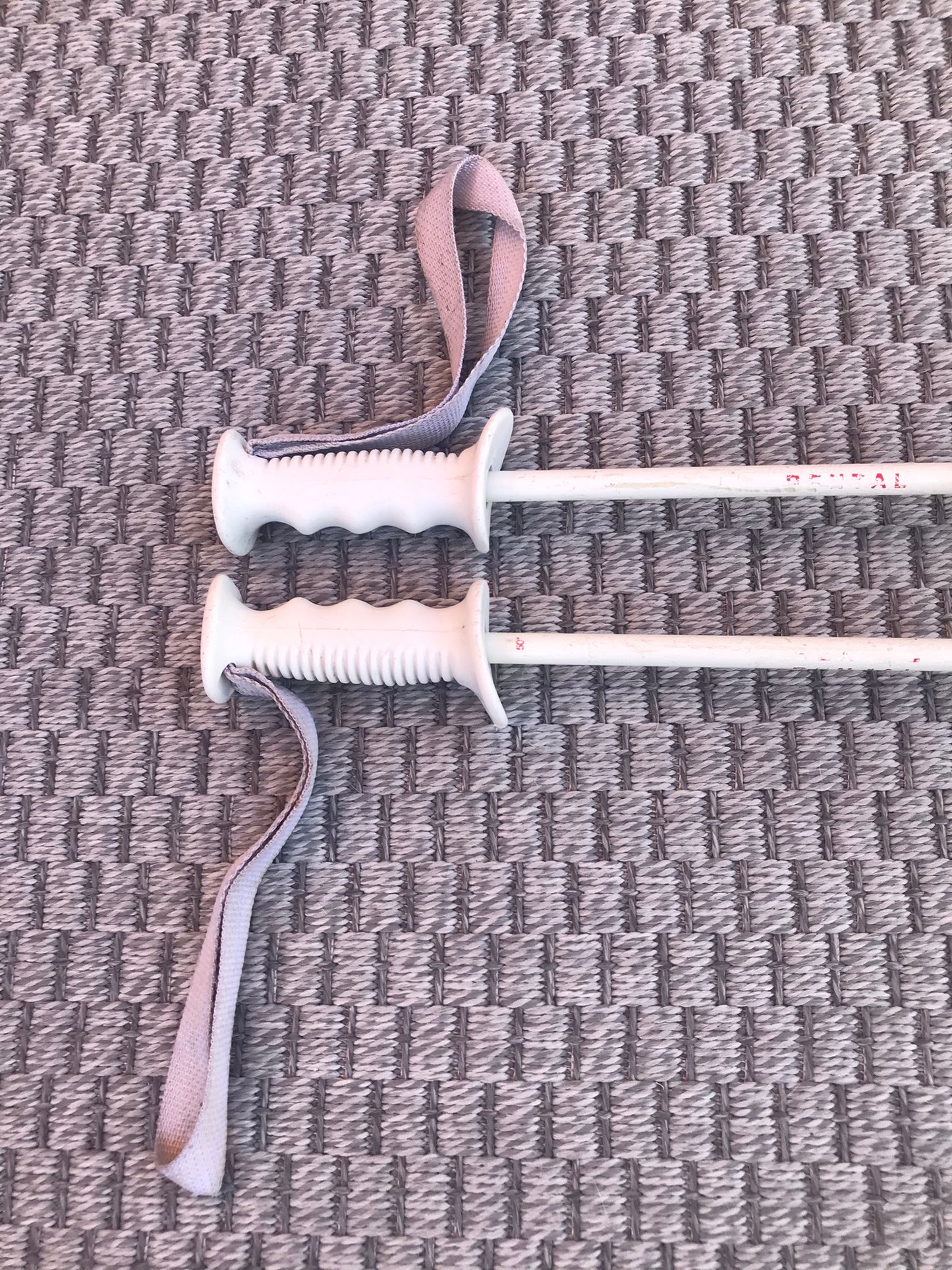 Ski Poles Adult Size 50 inch 125 cm White