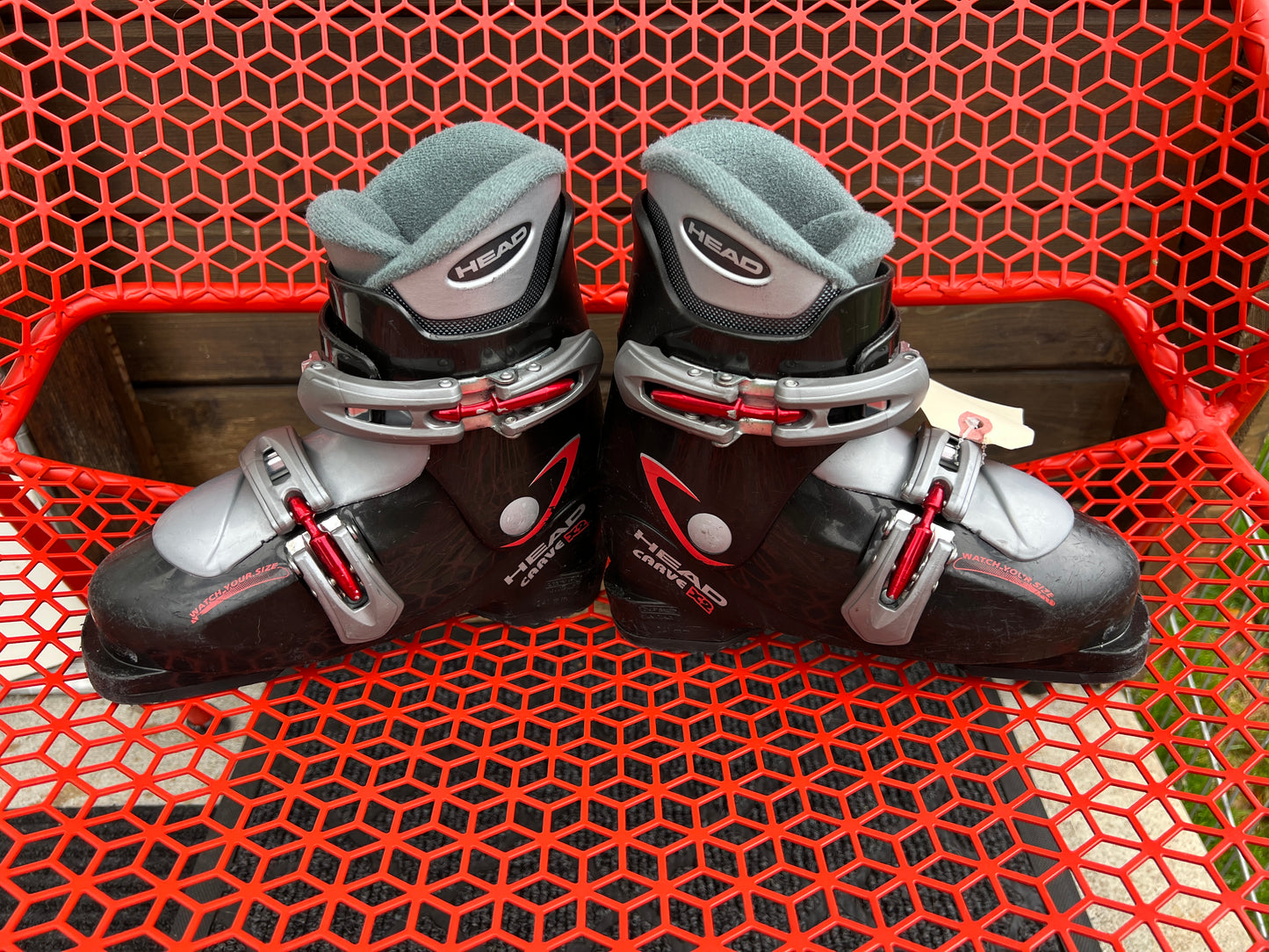Ski Boots Mondo Size 20 child Size 1-2 Head 241 mm Black Red