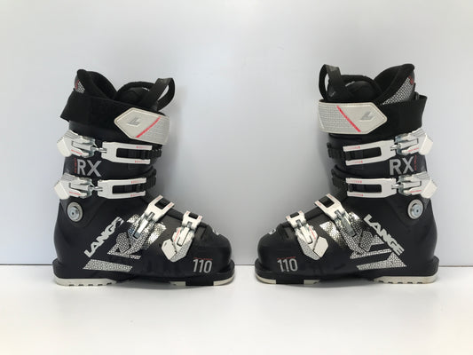 Ski Boots Mondo Size 23.5 Junior Size 5-6 276mm Large RX Navy Blue White Excellent