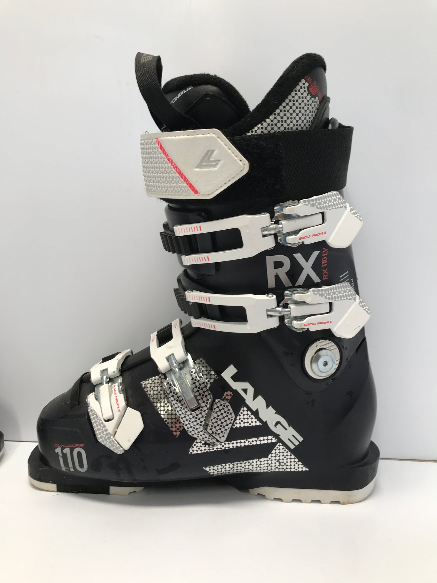 Ski Boots Mondo Size 23.5 Junior Size 5-6 276mm Large RX Navy Blue White Excellent