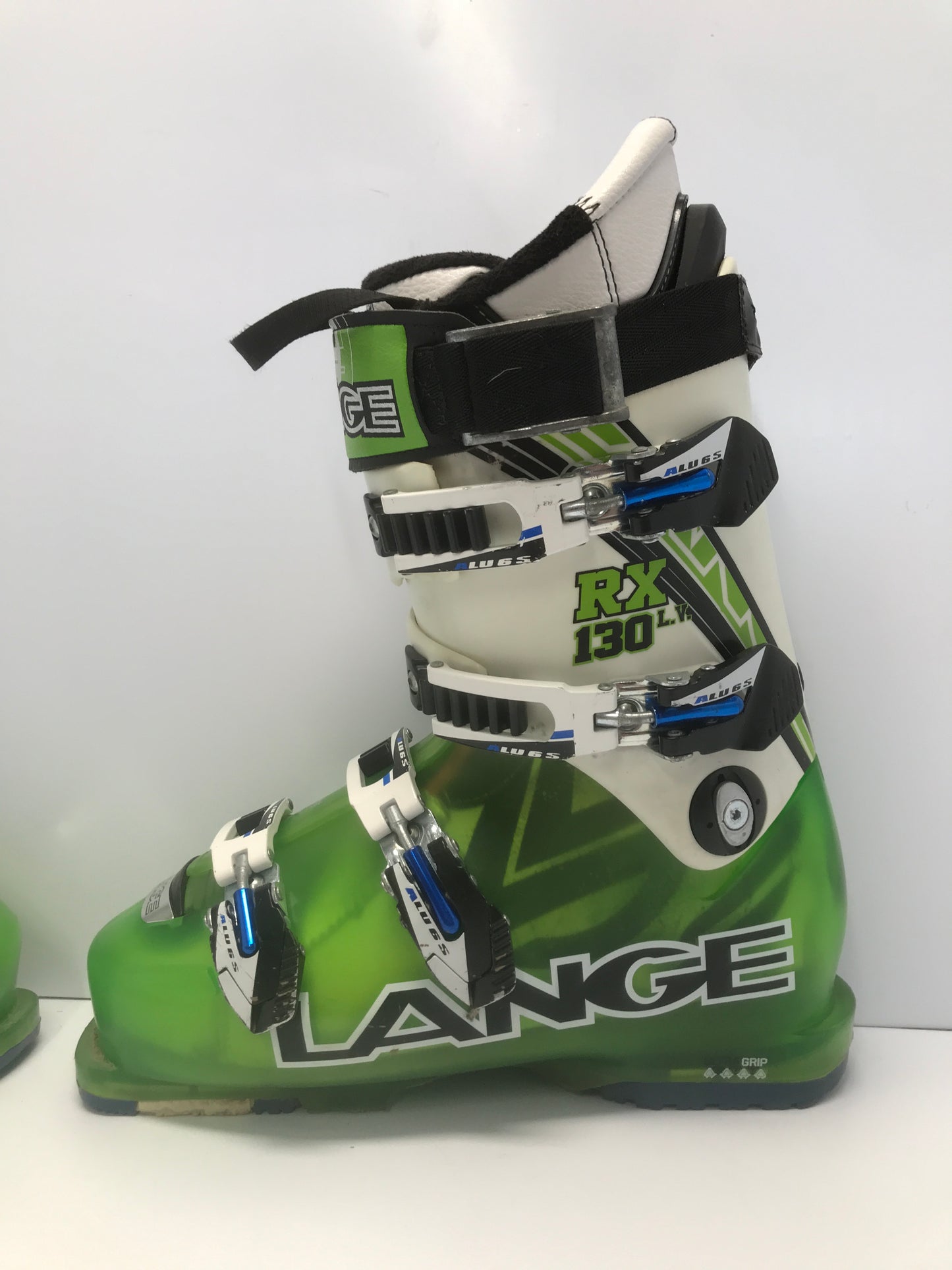 Ski Boots Mondo Size 25.5 Men Size 8.5 Women 9.5 296 mm Lange Lime Green Black