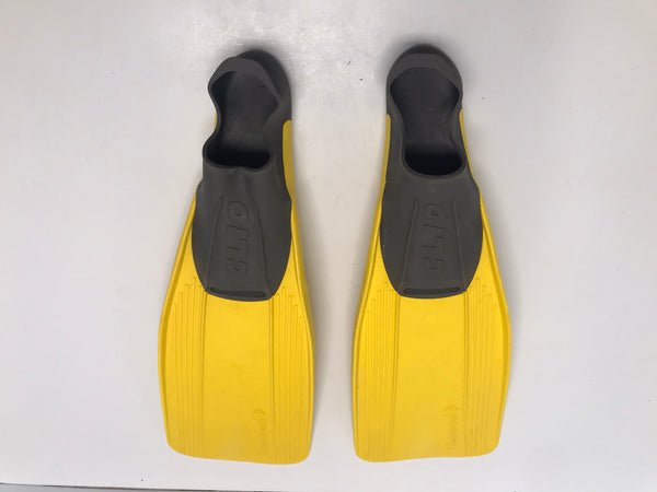 Snorkel Dive Fins Child Size 1-2 Cressi-Sub Scuba Swim Surf Yellow