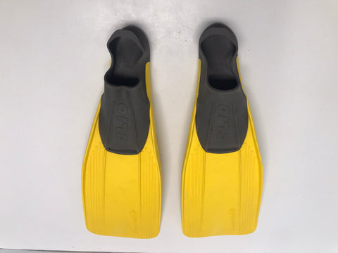 Snorkel Dive Fins Child Size 1-2 Cressi-Sub Scuba Swim Surf Yellow